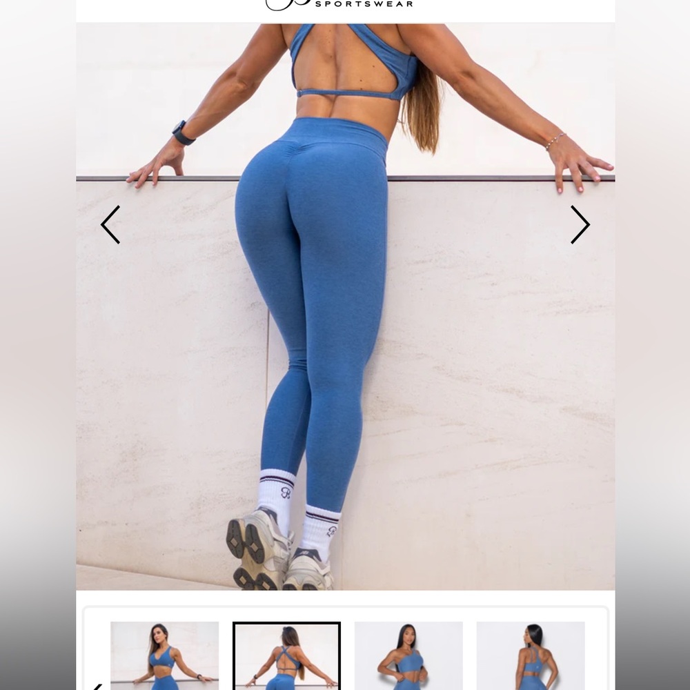 Bombshell Blue Leggings
